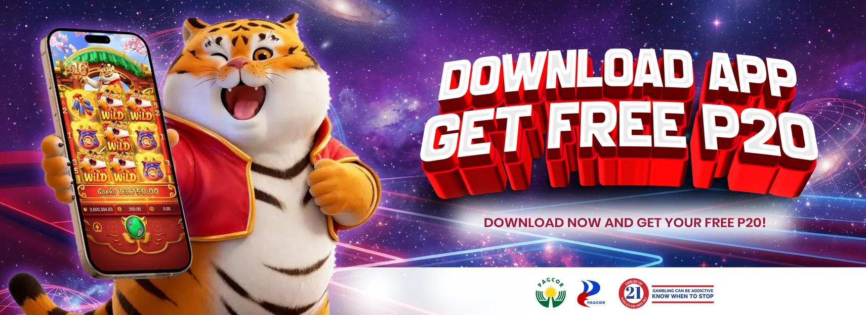 Get the app + deposit ₱100 → claim ₱20 free
